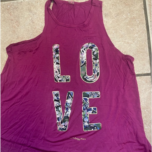 Betsey Johnson Tops - Betsy Johnson LOVE Womens Activewear Tank Top